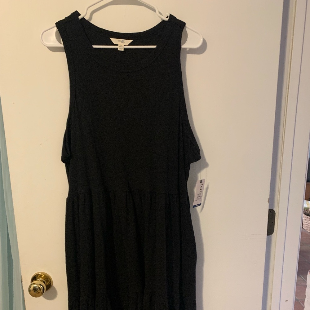 Sleeveless Tiered Knit Dress Size 1X NWT